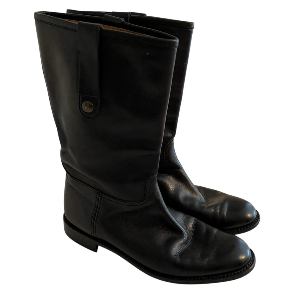 Gravati for Neiman Marcus Black Leather Short Boots 6